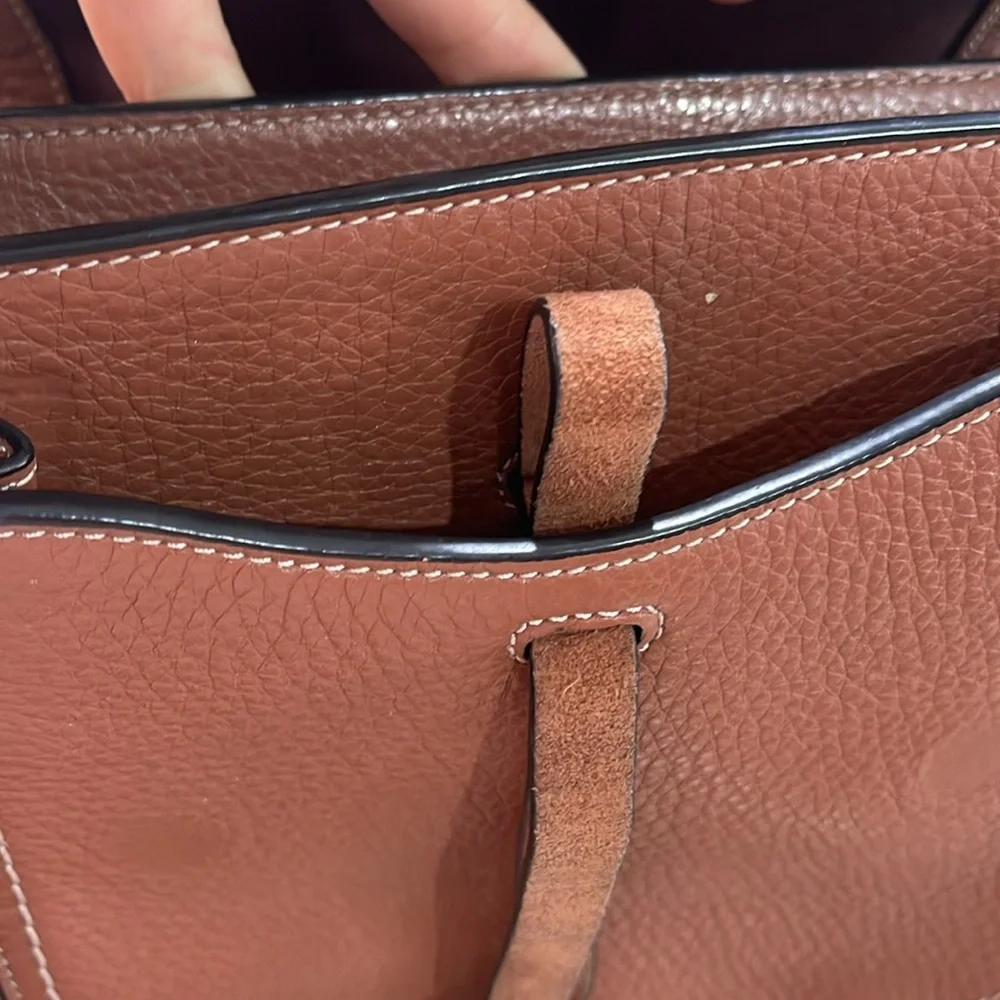 Marc Jacobs Brown Leather Crossbody Saddle Bag